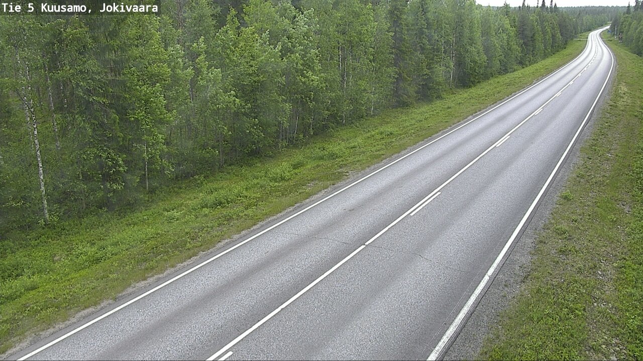 Weather Camera Image Road 5 Kuusamo, Jokivaara, Kuusamo, Pohjois-Pohjanmaa