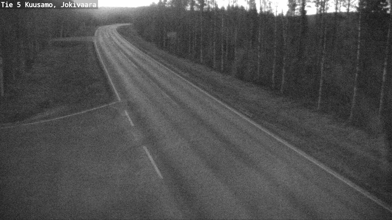 Weather Camera Image Väg 5 Kuusamo, Jokivaara, Kuusamo, Pohjois-Pohjanmaa