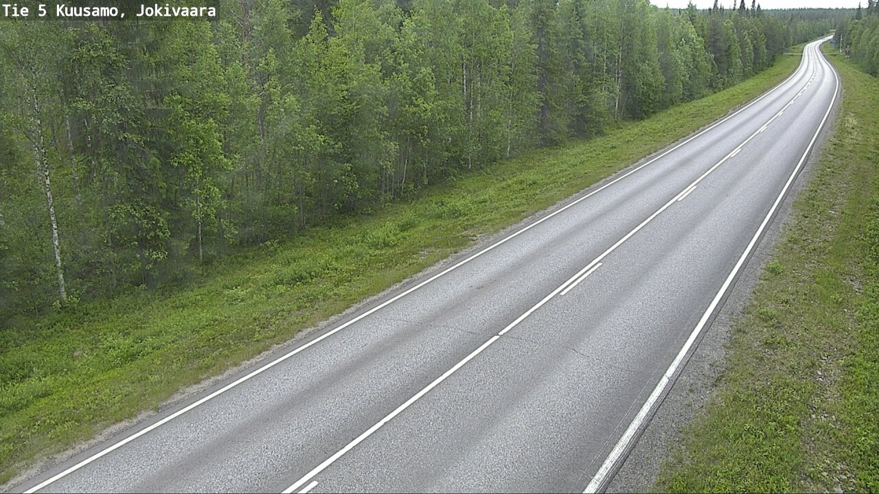 Weather Camera Image Väg 5 Kuusamo, Jokivaara, Kuusamo, Pohjois-Pohjanmaa