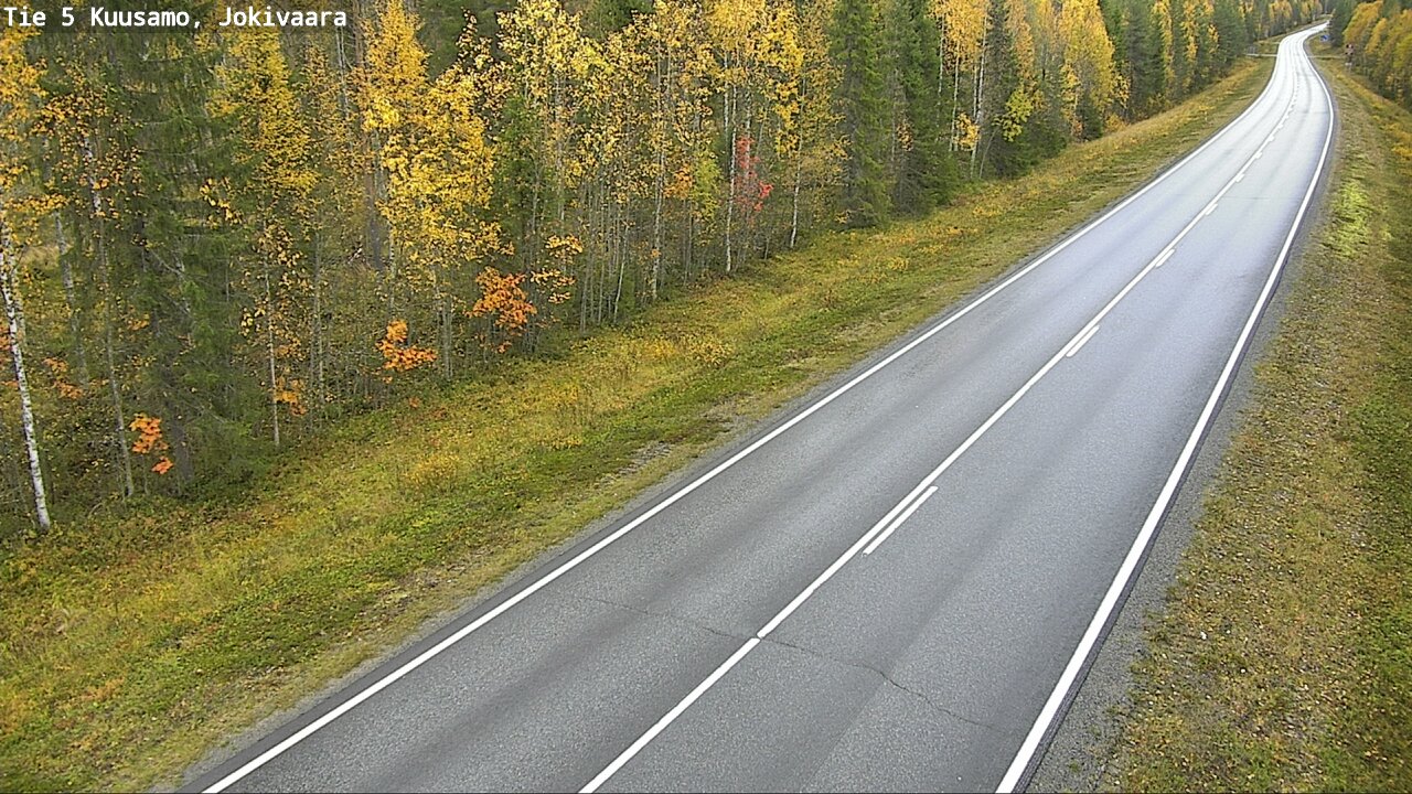 Weather Camera Image Road 5 Kuusamo, Jokivaara, Kuusamo, Pohjois-Pohjanmaa