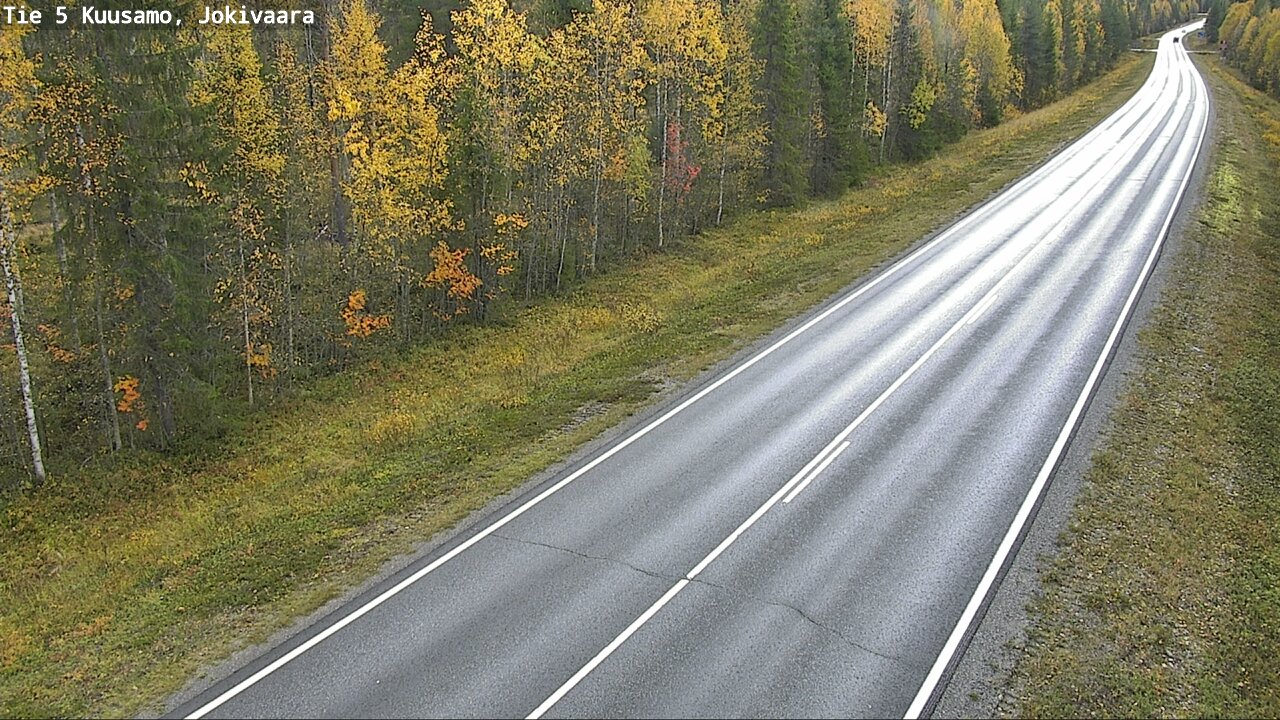 Weather Camera Image Road 5 Kuusamo, Jokivaara, Kuusamo, Pohjois-Pohjanmaa