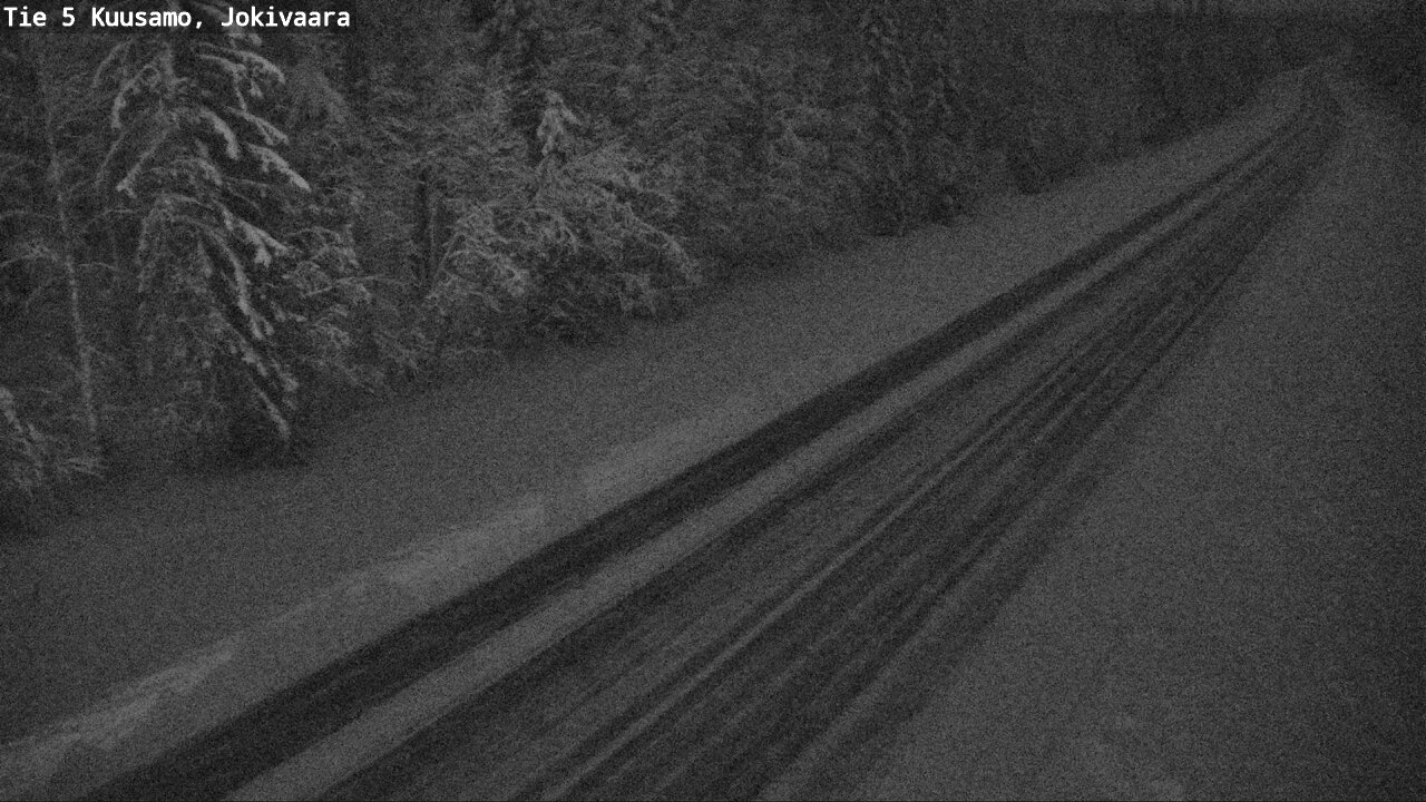 Weather Camera Image Väg 5 Kuusamo, Jokivaara, Kuusamo, Pohjois-Pohjanmaa