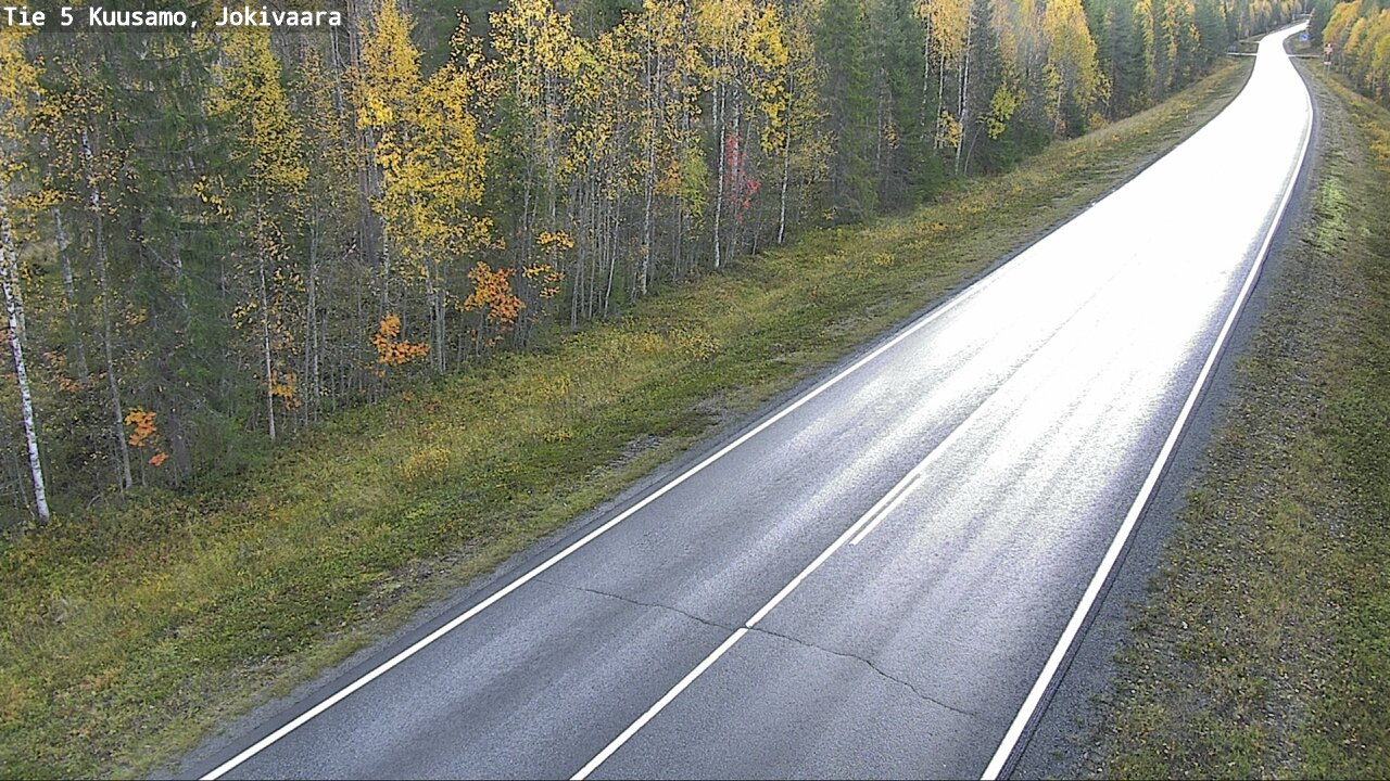 Weather Camera Image Road 5 Kuusamo, Jokivaara, Kuusamo, Pohjois-Pohjanmaa