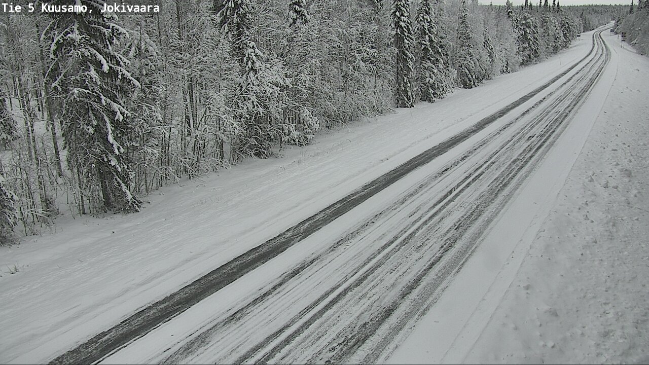 Weather Camera Image Väg 5 Kuusamo, Jokivaara, Kuusamo, Pohjois-Pohjanmaa