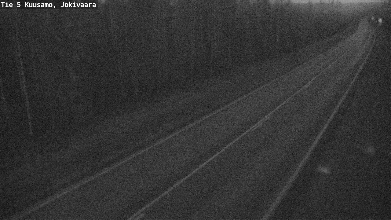 Weather Camera Image Väg 5 Kuusamo, Jokivaara, Kuusamo, Pohjois-Pohjanmaa