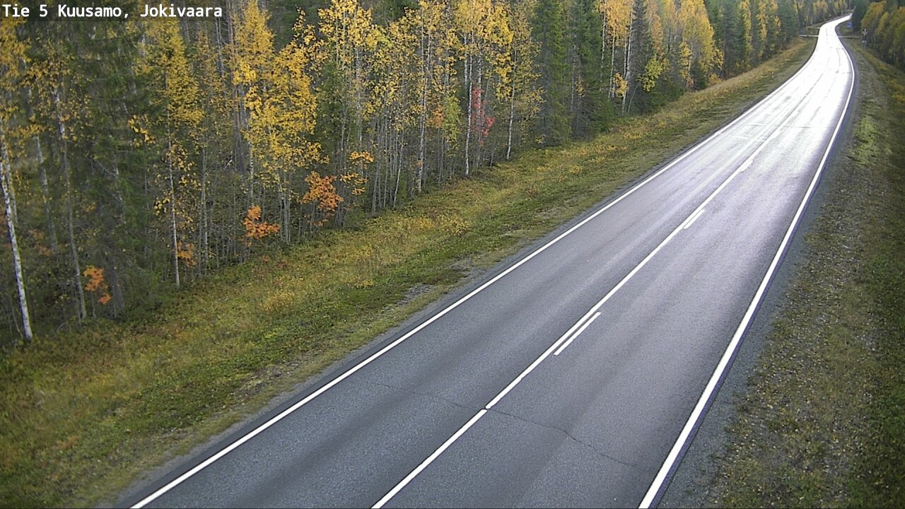 Weather Camera Image Road 5 Kuusamo, Jokivaara, Kuusamo, Pohjois-Pohjanmaa