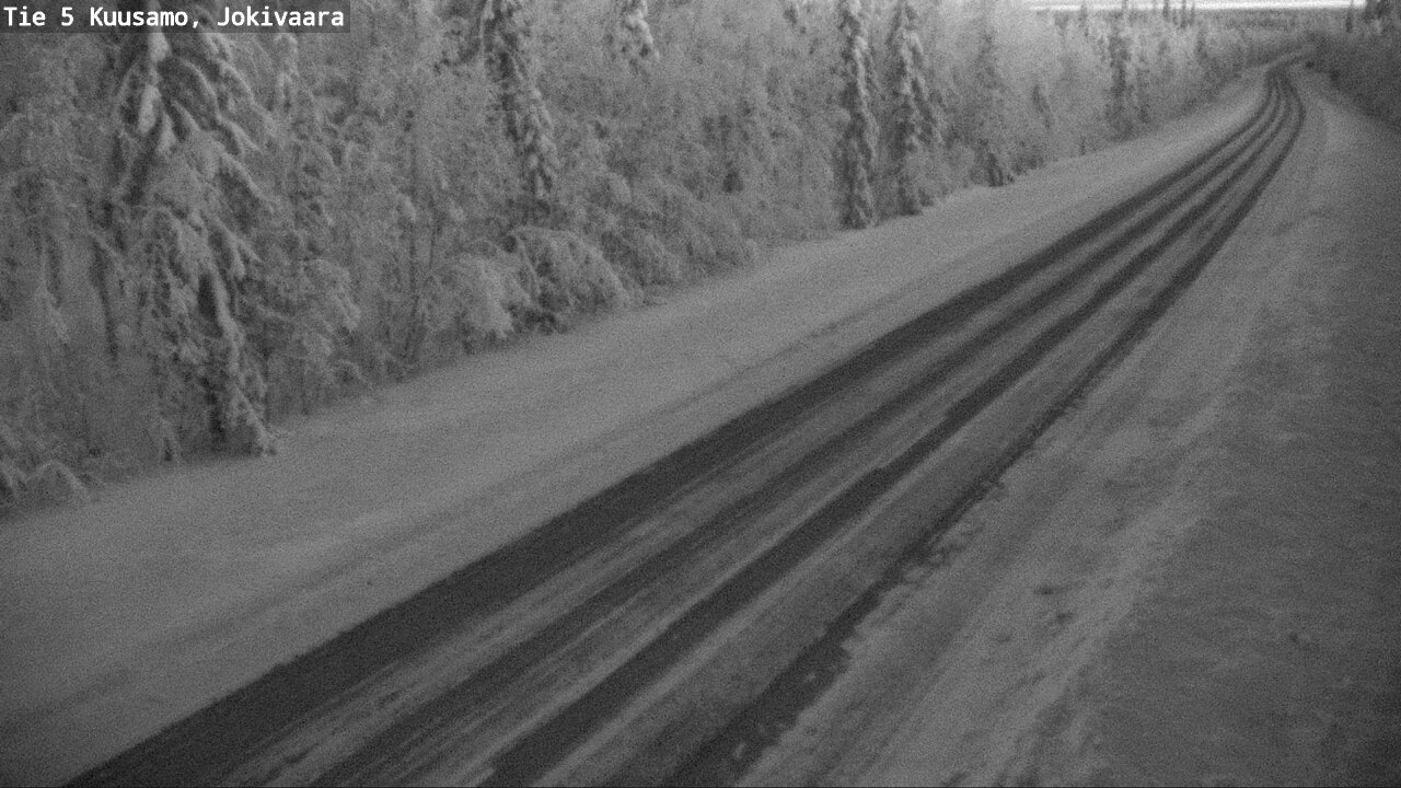 Weather Camera Image Road 5 Kuusamo, Jokivaara, Kuusamo, Pohjois-Pohjanmaa