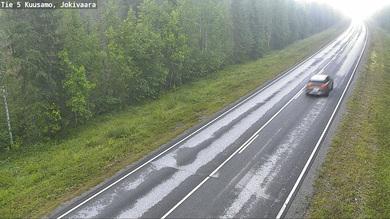 Weather Camera Image Road 5 Kuusamo, Jokivaara, Kuusamo, Pohjois-Pohjanmaa