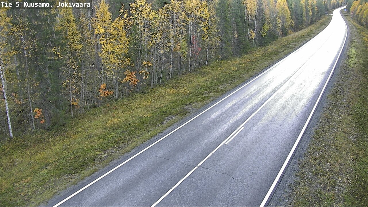 Weather Camera Image Road 5 Kuusamo, Jokivaara, Kuusamo, Pohjois-Pohjanmaa