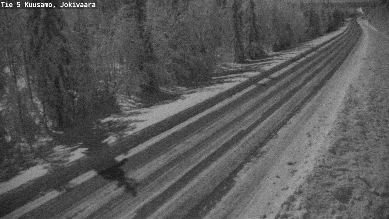Weather Camera Image Väg 5 Kuusamo, Jokivaara, Kuusamo, Pohjois-Pohjanmaa