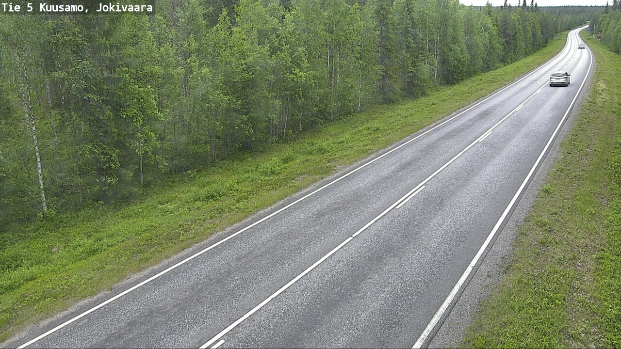 Weather Camera Image Väg 5 Kuusamo, Jokivaara, Kuusamo, Pohjois-Pohjanmaa