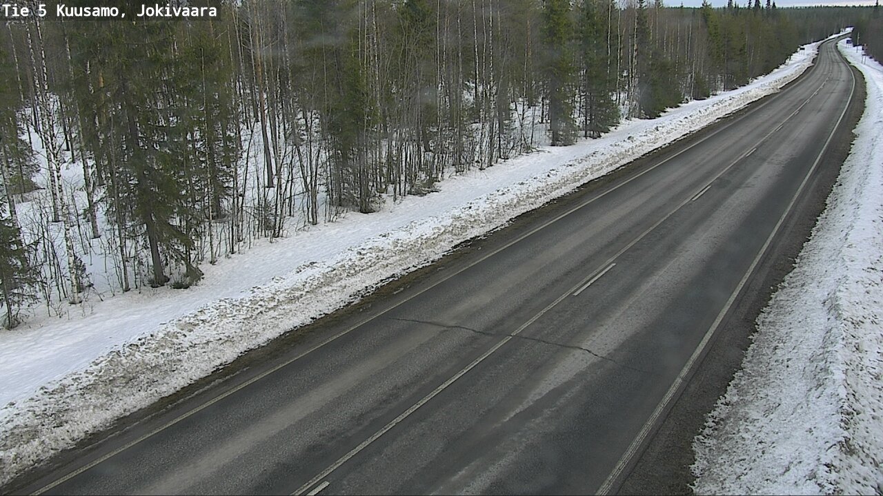 Weather Camera Image Road 5 Kuusamo, Jokivaara, Kuusamo, Pohjois-Pohjanmaa