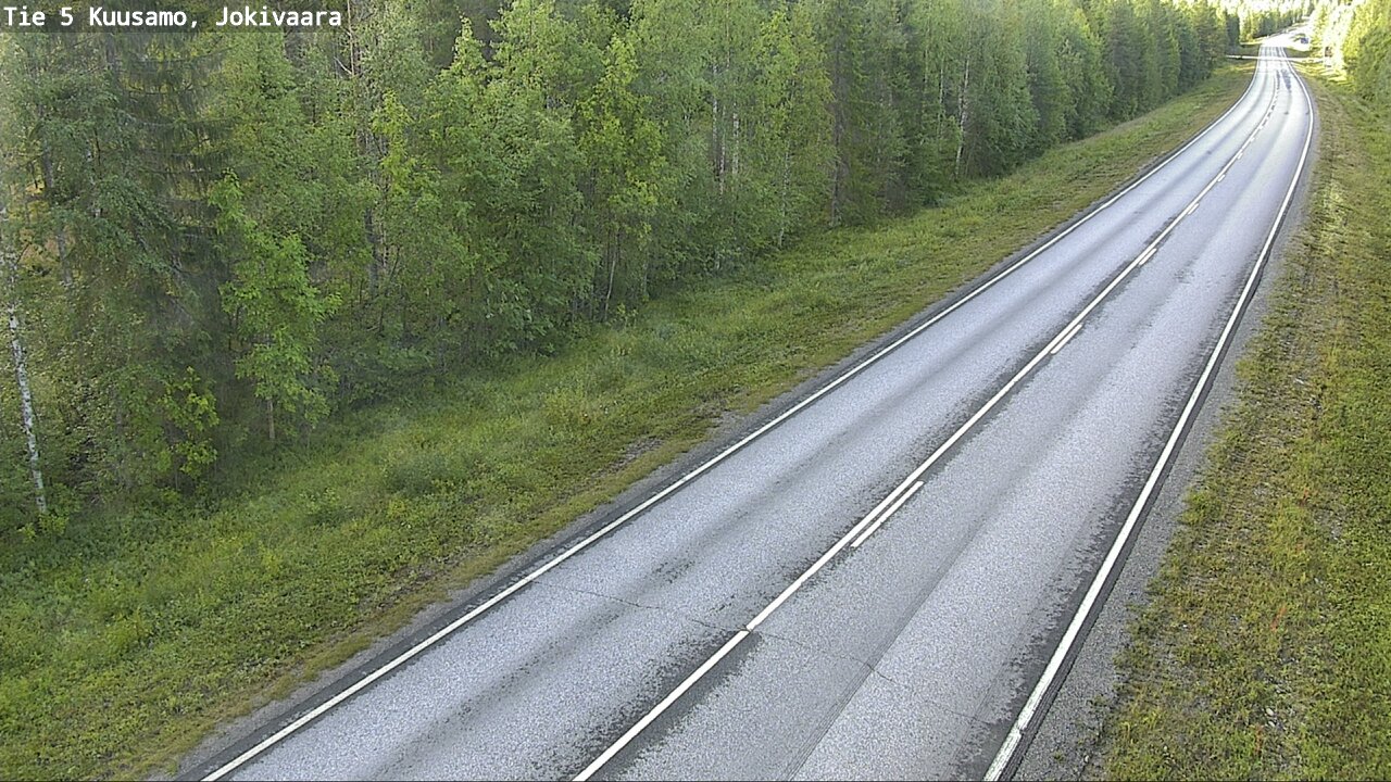 Weather Camera Image Road 5 Kuusamo, Jokivaara, Kuusamo, Pohjois-Pohjanmaa