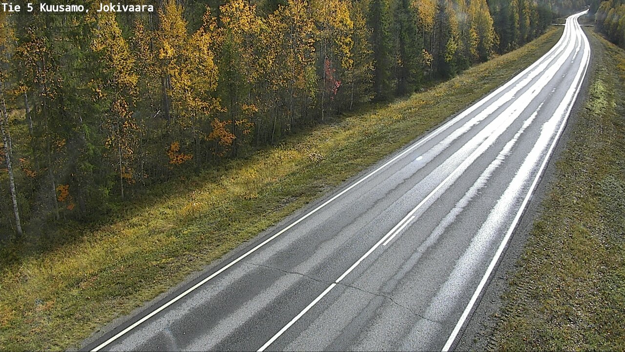 Weather Camera Image Road 5 Kuusamo, Jokivaara, Kuusamo, Pohjois-Pohjanmaa