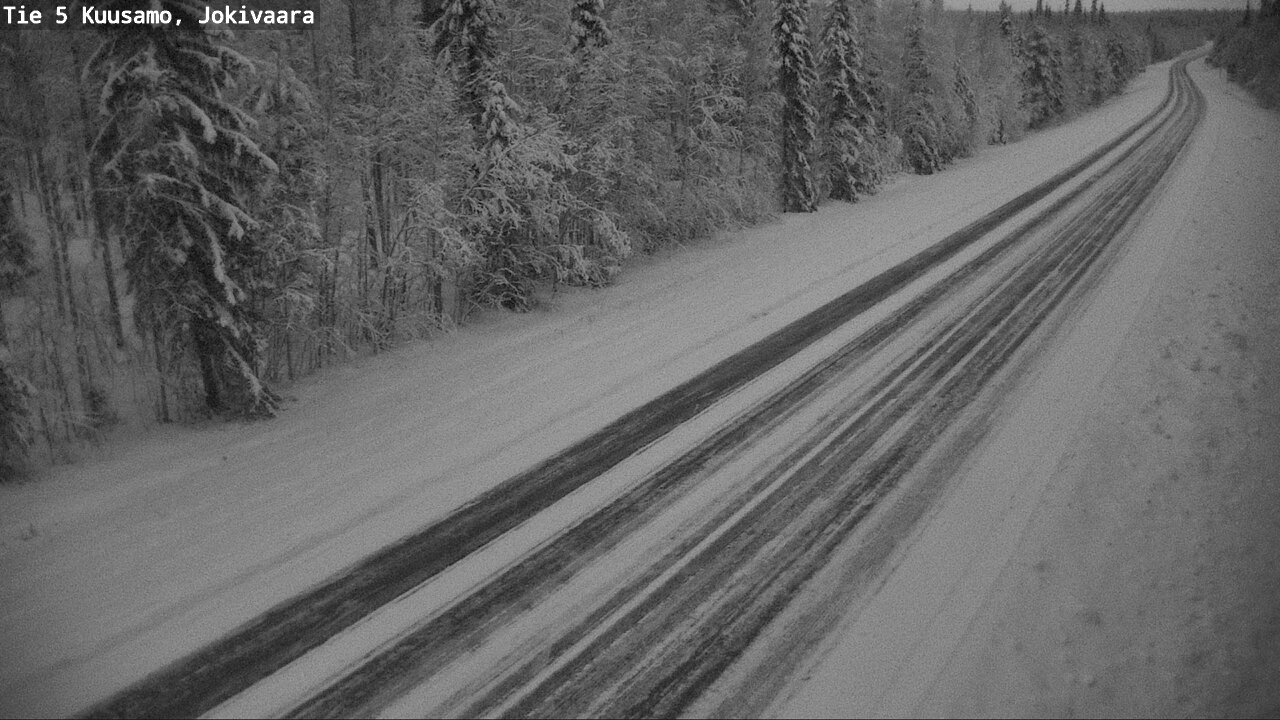Weather Camera Image Väg 5 Kuusamo, Jokivaara, Kuusamo, Pohjois-Pohjanmaa