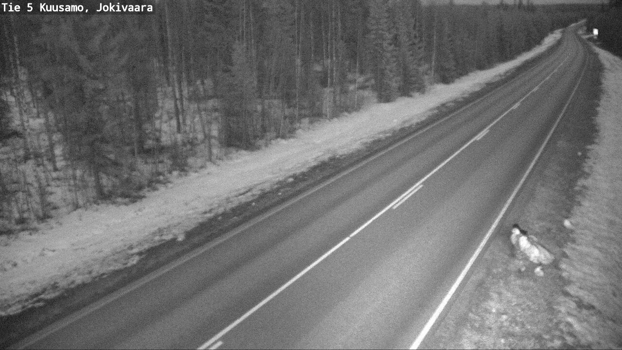 Weather Camera Image Road 5 Kuusamo, Jokivaara, Kuusamo, Pohjois-Pohjanmaa