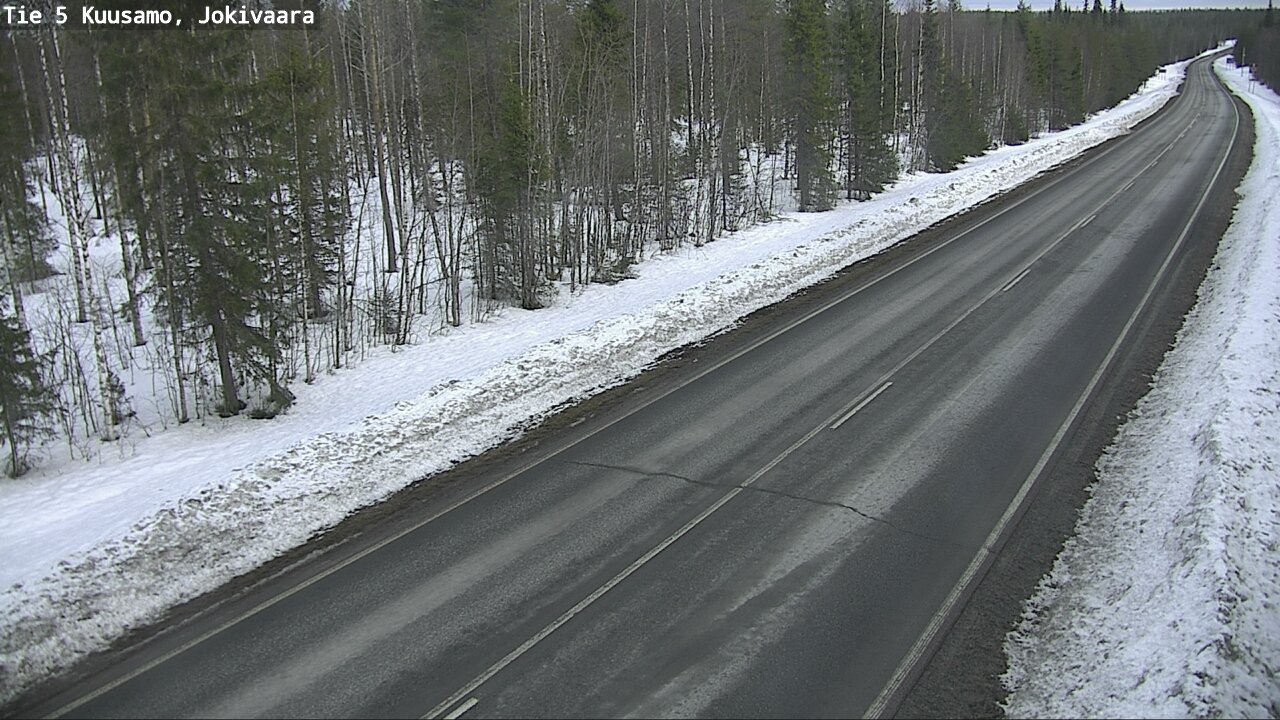 Weather Camera Image Road 5 Kuusamo, Jokivaara, Kuusamo, Pohjois-Pohjanmaa