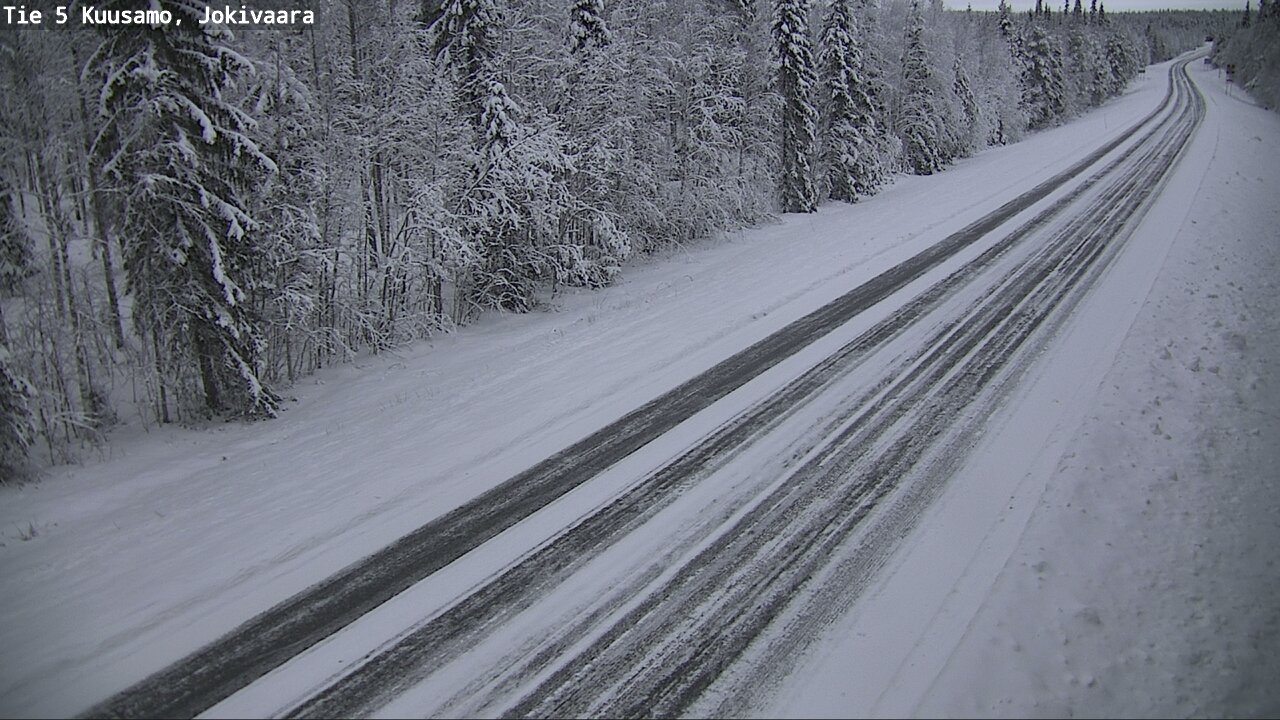 Weather Camera Image Väg 5 Kuusamo, Jokivaara, Kuusamo, Pohjois-Pohjanmaa