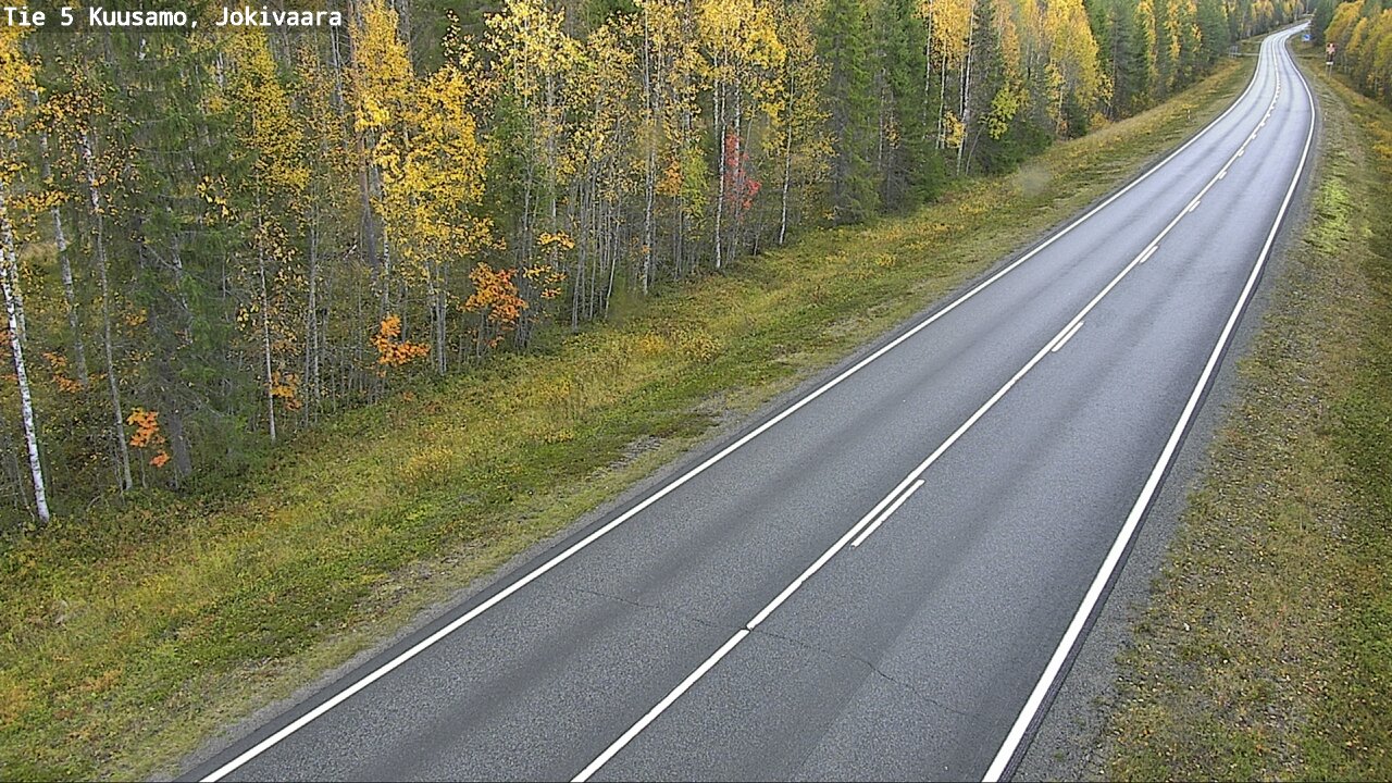 Weather Camera Image Road 5 Kuusamo, Jokivaara, Kuusamo, Pohjois-Pohjanmaa