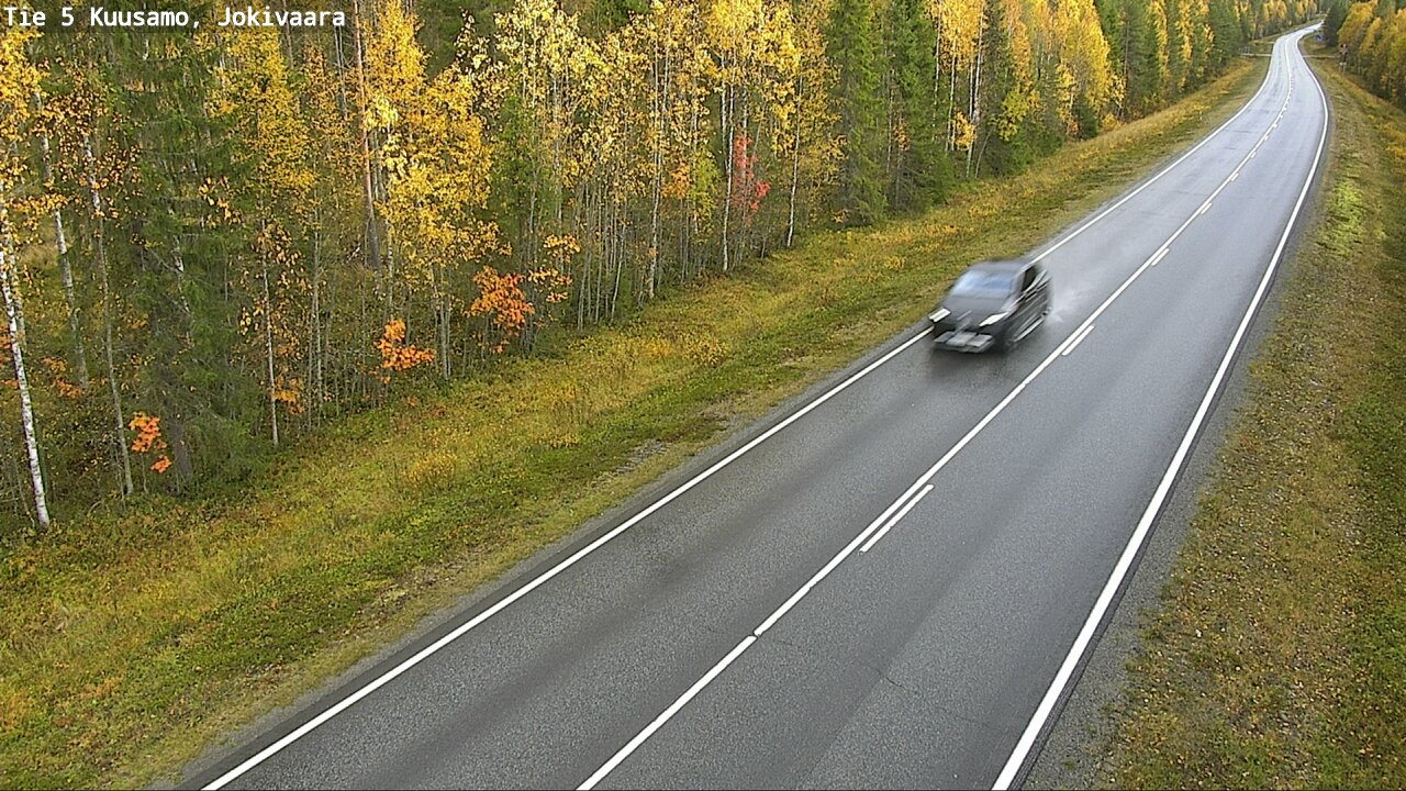 Weather Camera Image Road 5 Kuusamo, Jokivaara, Kuusamo, Pohjois-Pohjanmaa