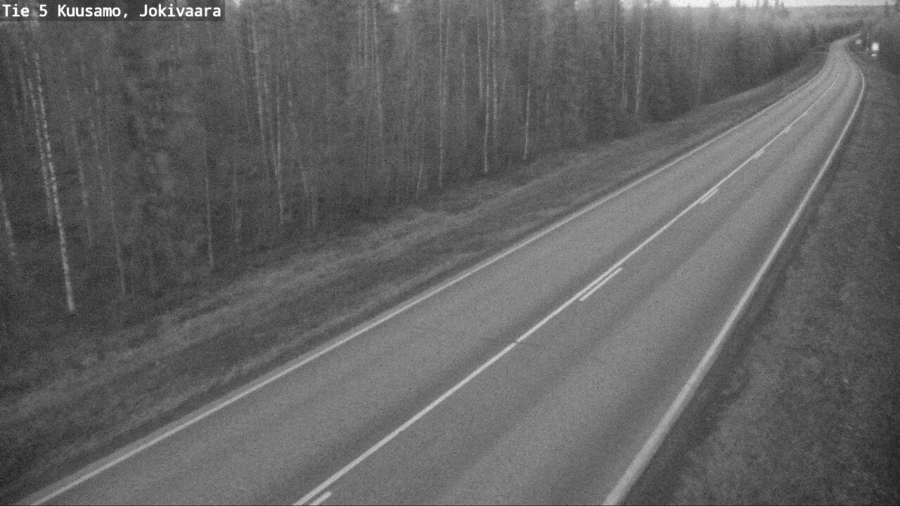 Weather Camera Image Väg 5 Kuusamo, Jokivaara, Kuusamo, Pohjois-Pohjanmaa