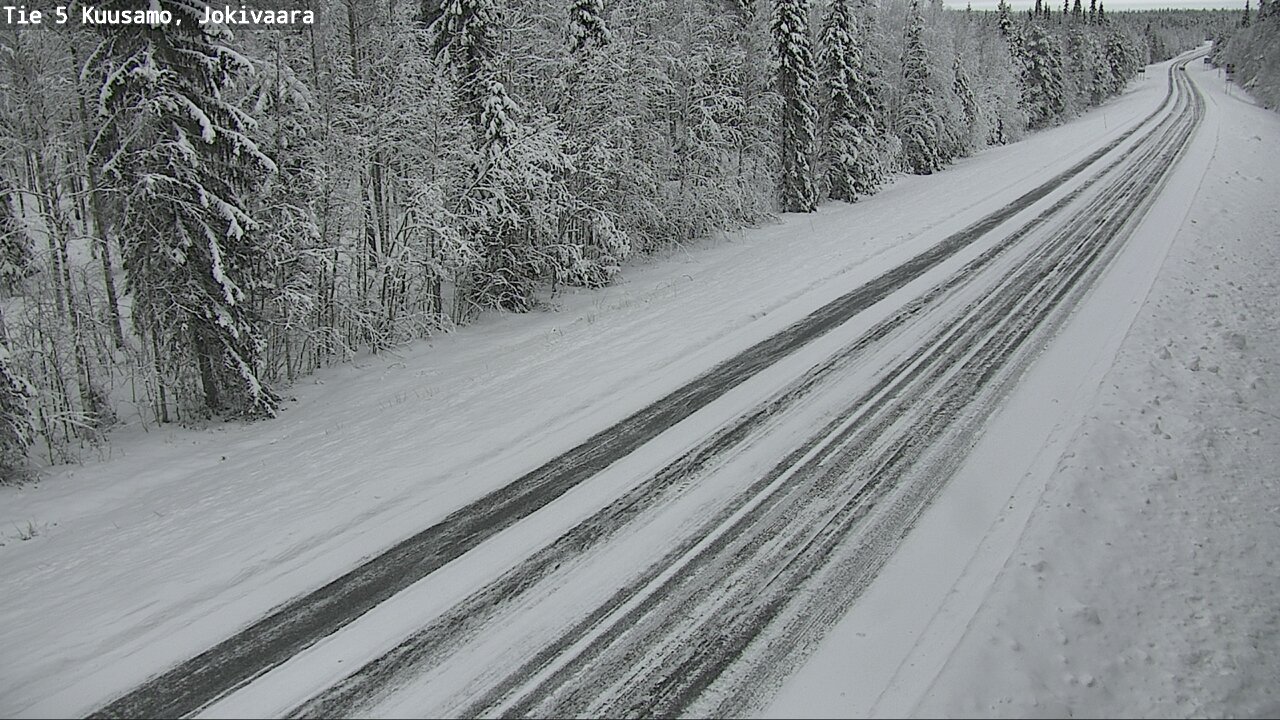 Weather Camera Image Väg 5 Kuusamo, Jokivaara, Kuusamo, Pohjois-Pohjanmaa