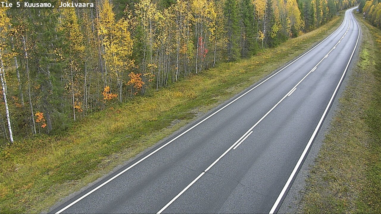 Weather Camera Image Road 5 Kuusamo, Jokivaara, Kuusamo, Pohjois-Pohjanmaa