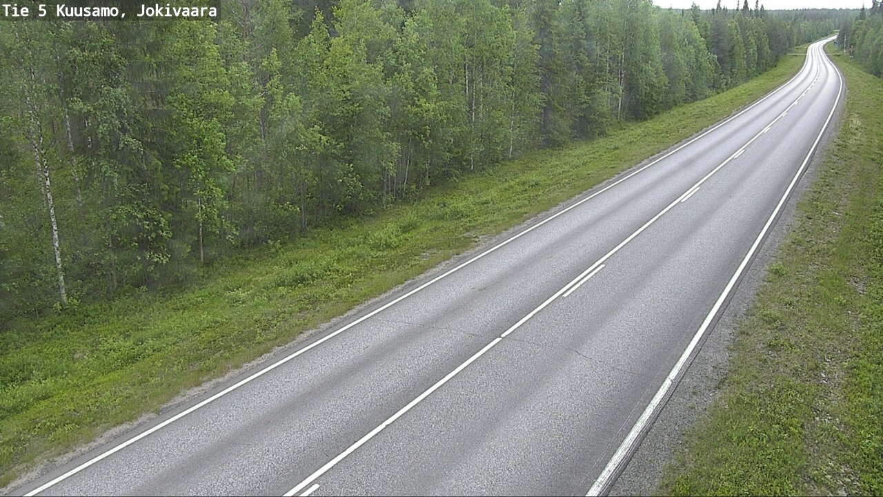 Weather Camera Image Väg 5 Kuusamo, Jokivaara, Kuusamo, Pohjois-Pohjanmaa