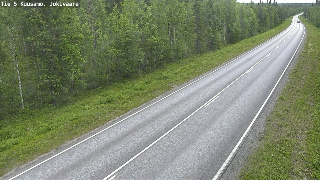 Weather Camera Image Väg 5 Kuusamo, Jokivaara, Kuusamo, Pohjois-Pohjanmaa