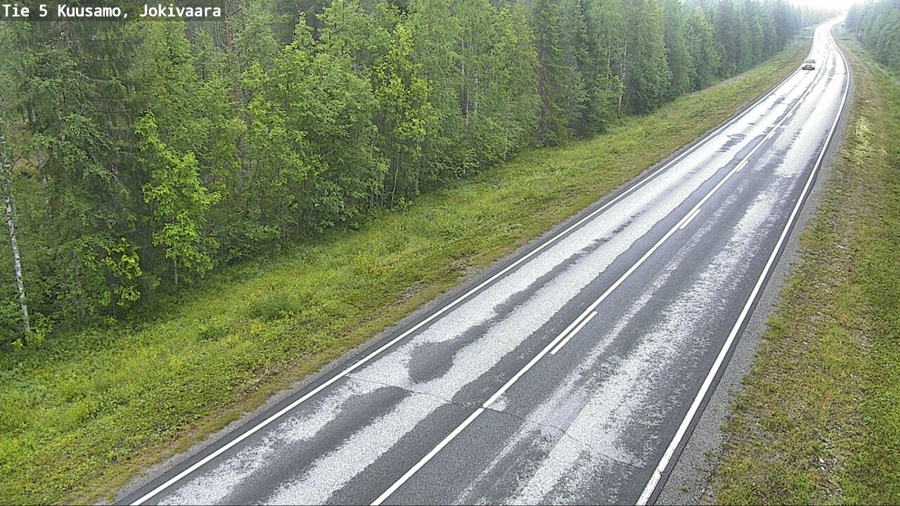 Weather Camera Image Road 5 Kuusamo, Jokivaara, Kuusamo, Pohjois-Pohjanmaa