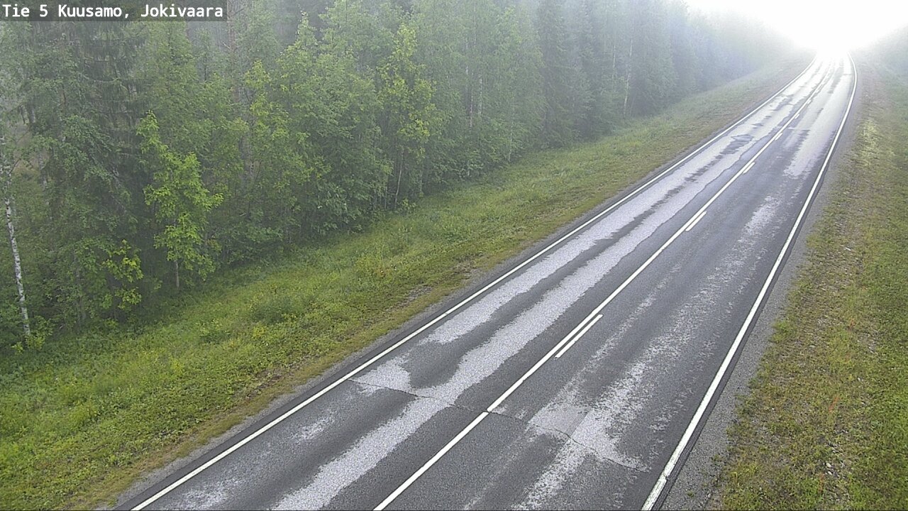 Weather Camera Image Road 5 Kuusamo, Jokivaara, Kuusamo, Pohjois-Pohjanmaa