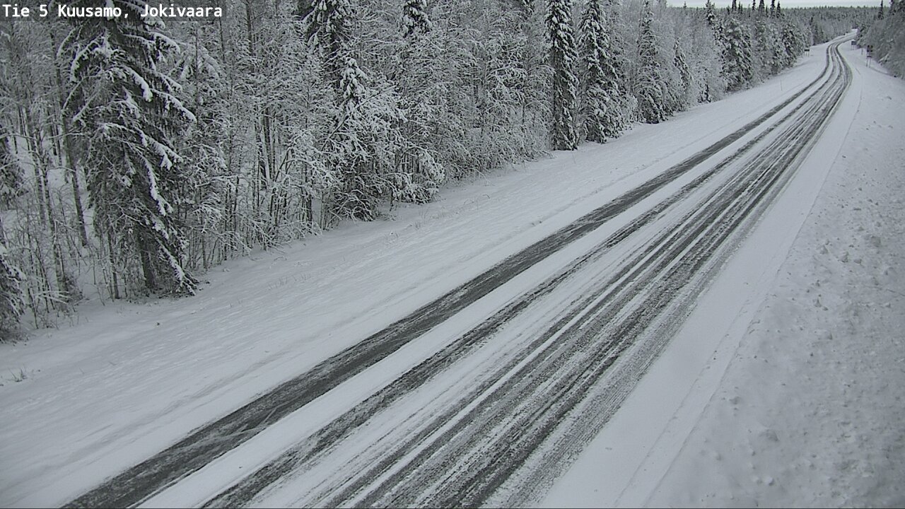 Weather Camera Image Väg 5 Kuusamo, Jokivaara, Kuusamo, Pohjois-Pohjanmaa