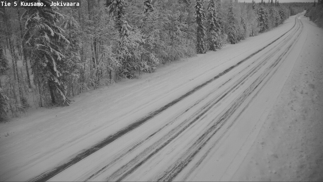 Weather Camera Image Väg 5 Kuusamo, Jokivaara, Kuusamo, Pohjois-Pohjanmaa