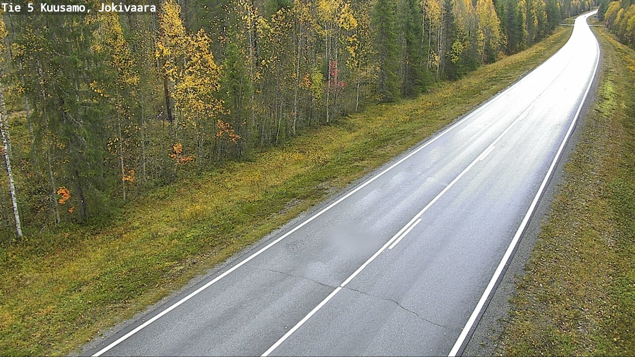 Weather Camera Image Road 5 Kuusamo, Jokivaara, Kuusamo, Pohjois-Pohjanmaa