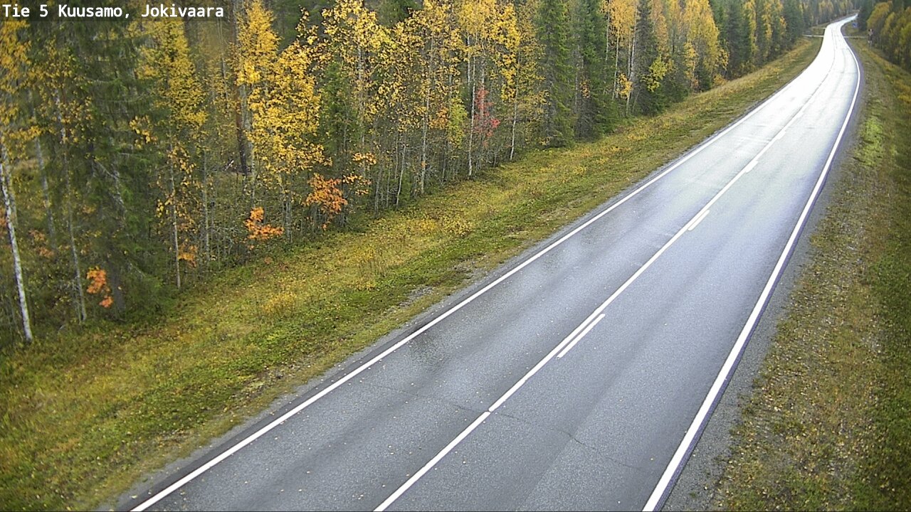 Weather Camera Image Road 5 Kuusamo, Jokivaara, Kuusamo, Pohjois-Pohjanmaa