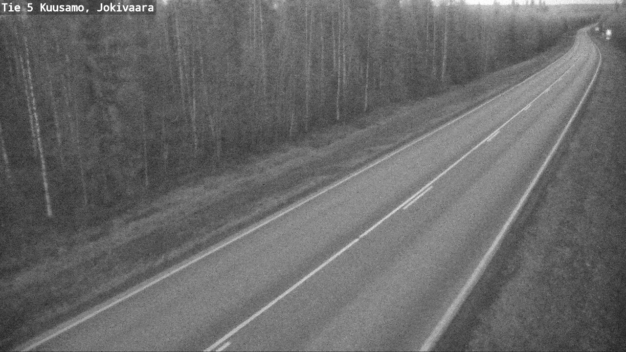 Weather Camera Image Väg 5 Kuusamo, Jokivaara, Kuusamo, Pohjois-Pohjanmaa