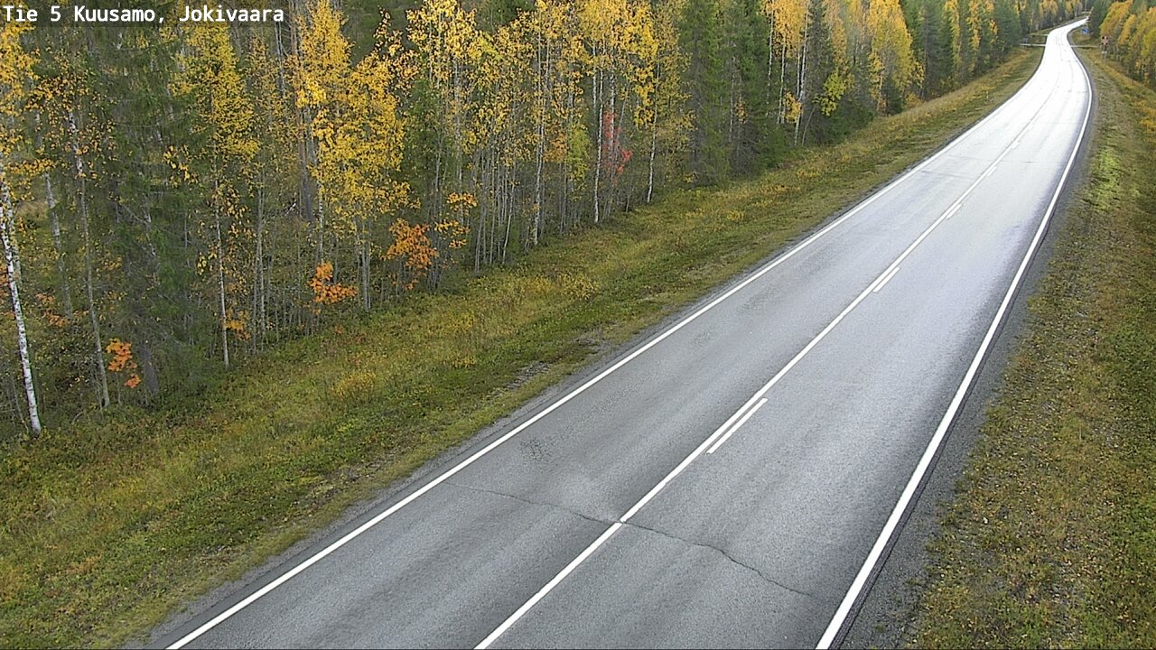 Weather Camera Image Road 5 Kuusamo, Jokivaara, Kuusamo, Pohjois-Pohjanmaa