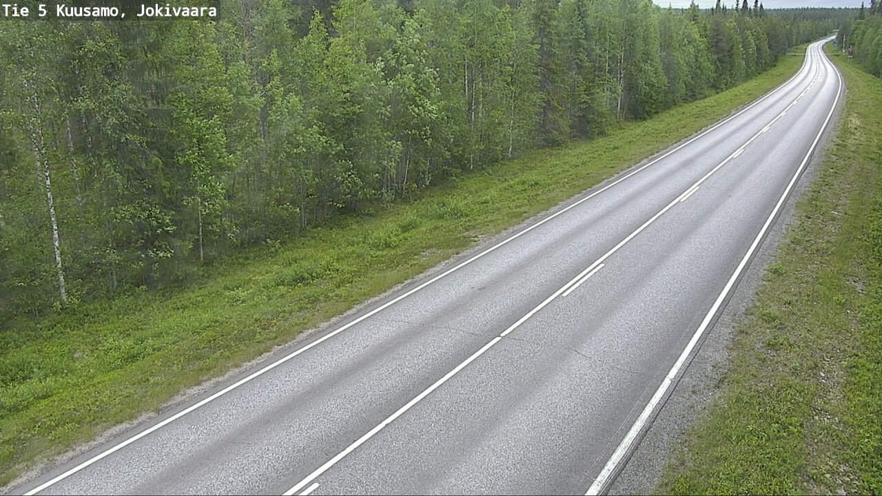 Weather Camera Image Väg 5 Kuusamo, Jokivaara, Kuusamo, Pohjois-Pohjanmaa