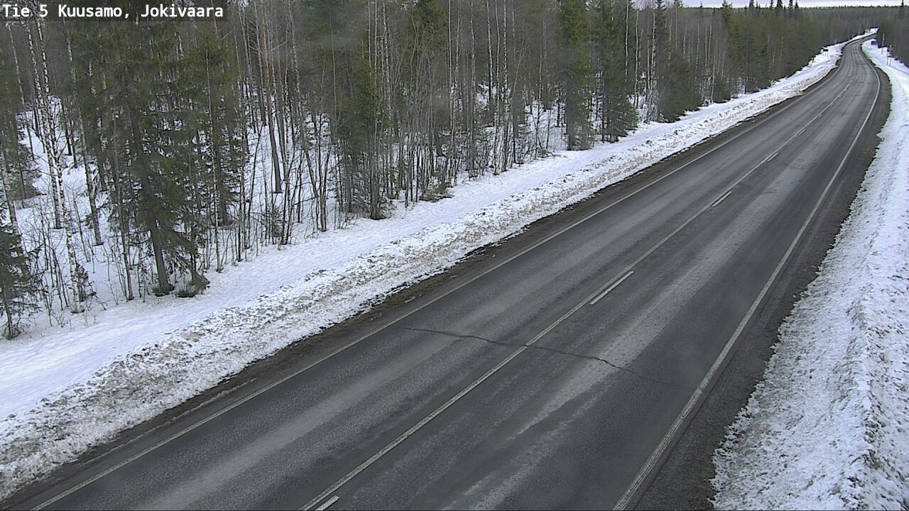 Weather Camera Image Road 5 Kuusamo, Jokivaara, Kuusamo, Pohjois-Pohjanmaa