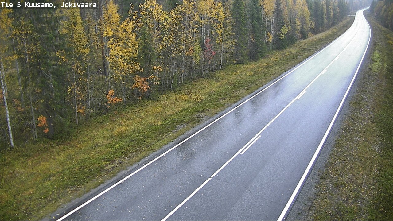 Weather Camera Image Road 5 Kuusamo, Jokivaara, Kuusamo, Pohjois-Pohjanmaa