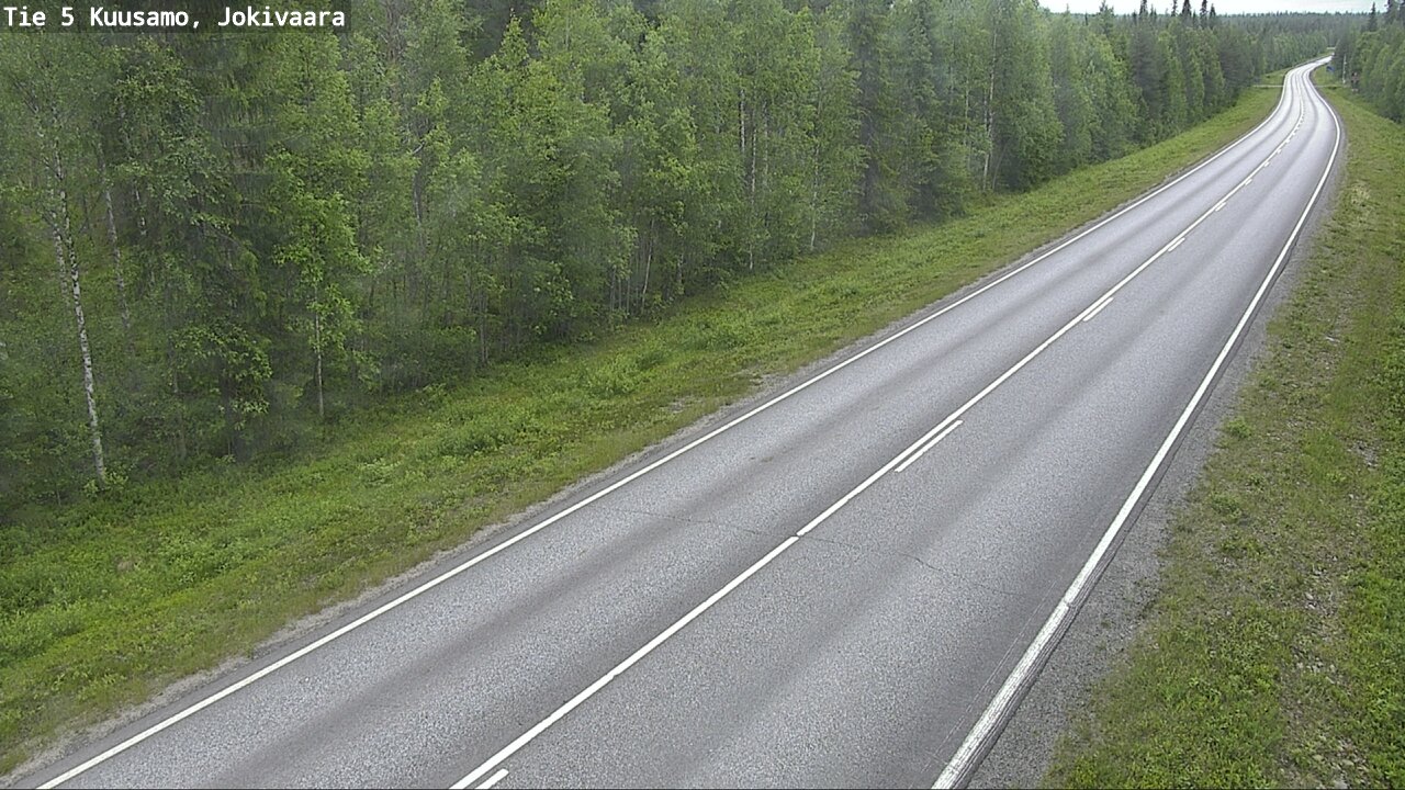 Weather Camera Image Väg 5 Kuusamo, Jokivaara, Kuusamo, Pohjois-Pohjanmaa