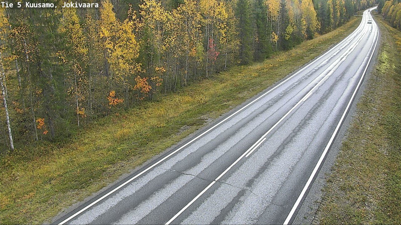 Weather Camera Image Road 5 Kuusamo, Jokivaara, Kuusamo, Pohjois-Pohjanmaa
