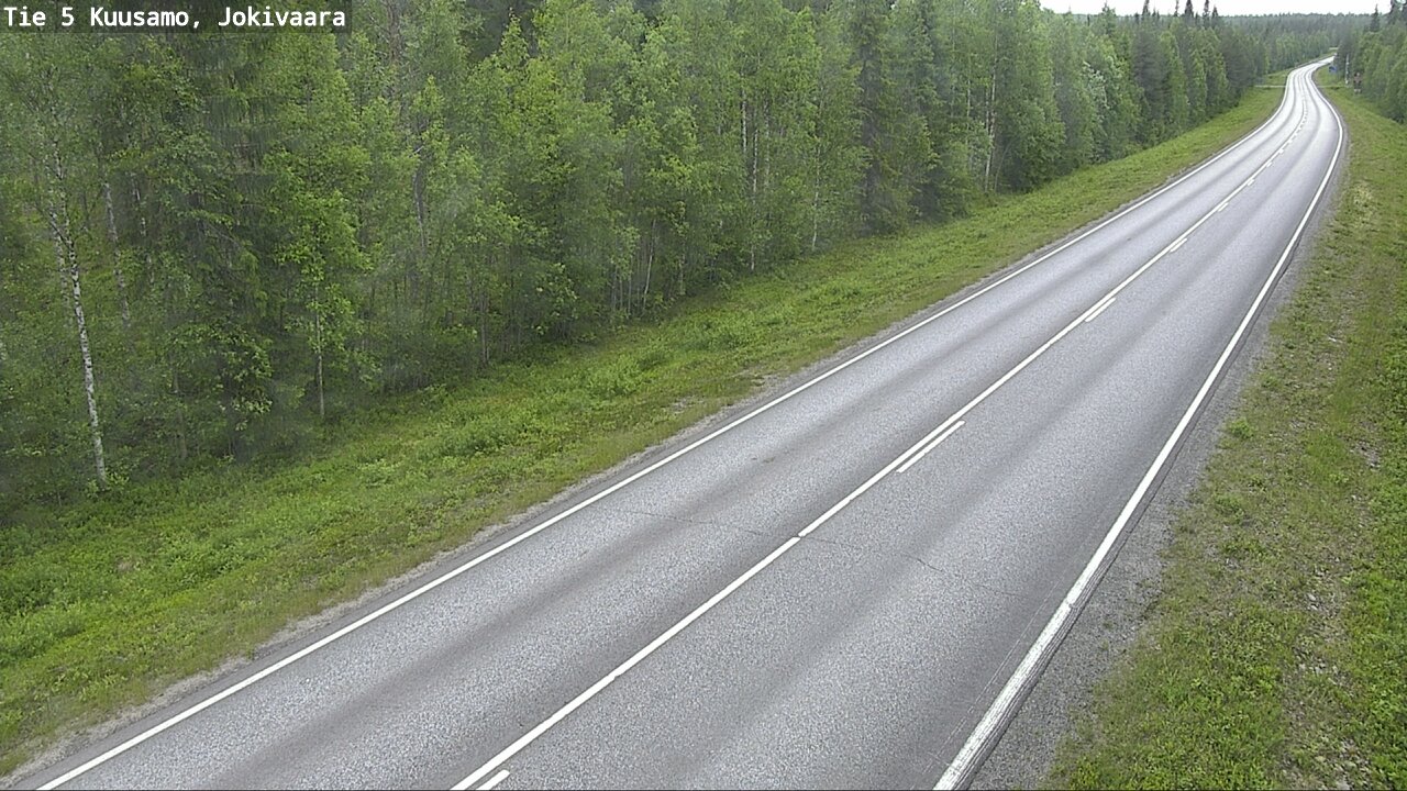 Weather Camera Image Väg 5 Kuusamo, Jokivaara, Kuusamo, Pohjois-Pohjanmaa
