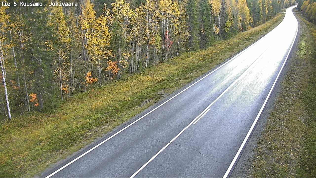 Weather Camera Image Road 5 Kuusamo, Jokivaara, Kuusamo, Pohjois-Pohjanmaa