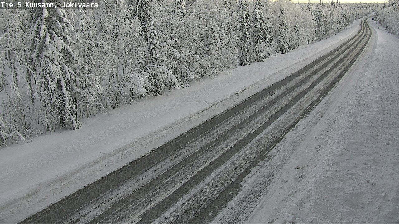 Weather Camera Image Road 5 Kuusamo, Jokivaara, Kuusamo, Pohjois-Pohjanmaa