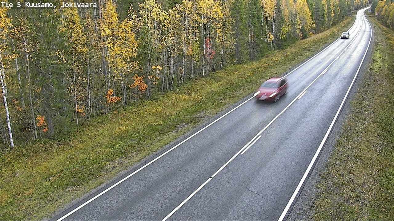Weather Camera Image Road 5 Kuusamo, Jokivaara, Kuusamo, Pohjois-Pohjanmaa