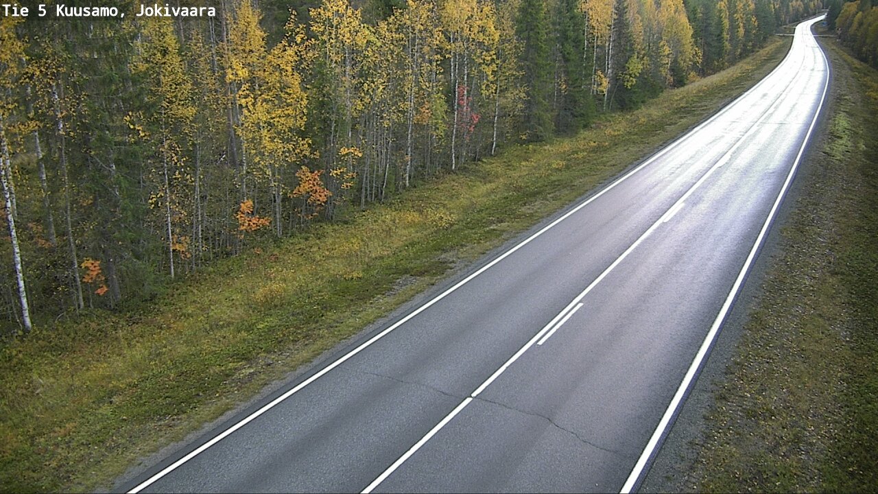 Weather Camera Image Road 5 Kuusamo, Jokivaara, Kuusamo, Pohjois-Pohjanmaa