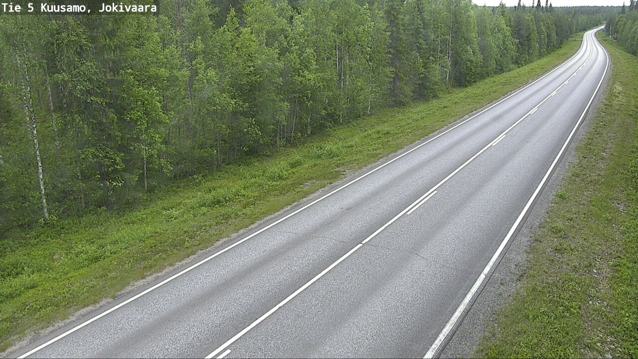 Weather Camera Image Väg 5 Kuusamo, Jokivaara, Kuusamo, Pohjois-Pohjanmaa