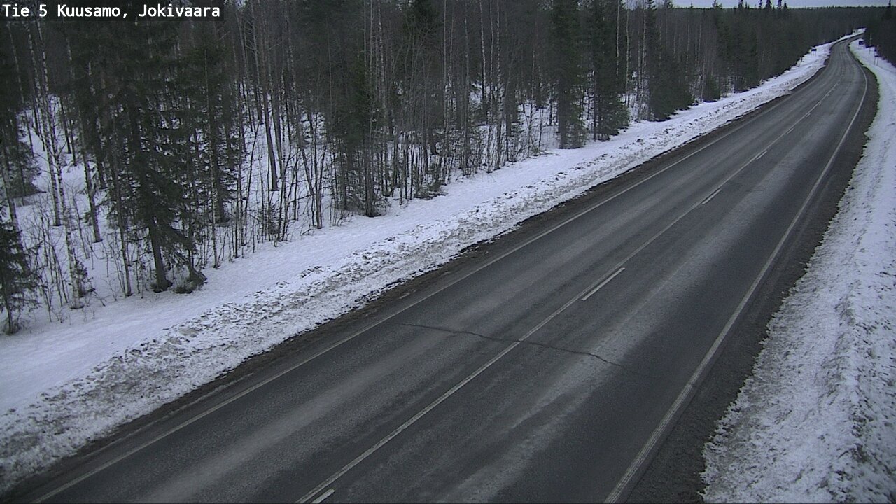Weather Camera Image Road 5 Kuusamo, Jokivaara, Kuusamo, Pohjois-Pohjanmaa