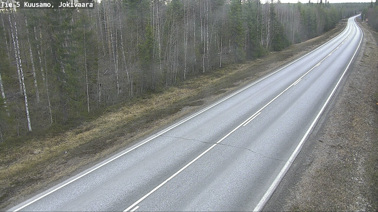 Weather Camera Image Road 5 Kuusamo, Jokivaara, Kuusamo, Pohjois-Pohjanmaa